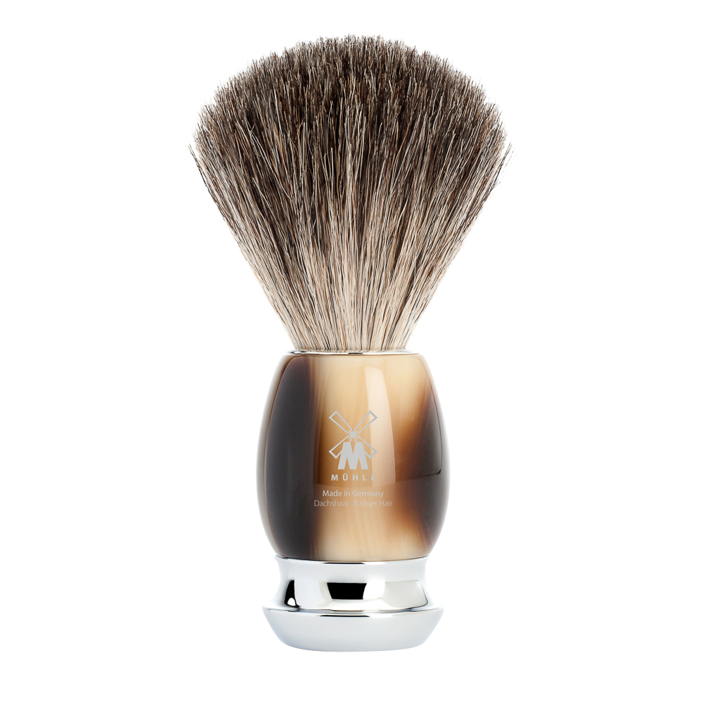 Mühle safety razor set horn brown