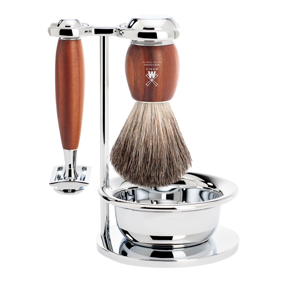 Mühle safety razor set plum tree